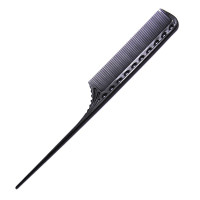 Гребінець з хвостиком YS-111 Carbon Black Y.S.Park 220 мм