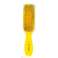 Щетка I LOVE MY HAIR SPIDER 8 рядов глянцевая желтая S