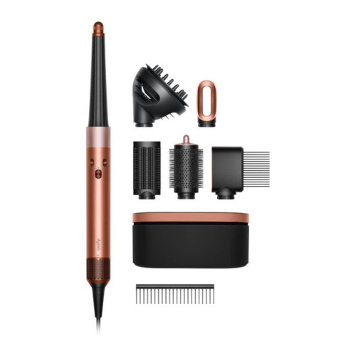 Стайлер Dyson Airwrap I.D. HS08 Curly+Coily Amber Silk з дифузором та конічною насадкою у кейсі