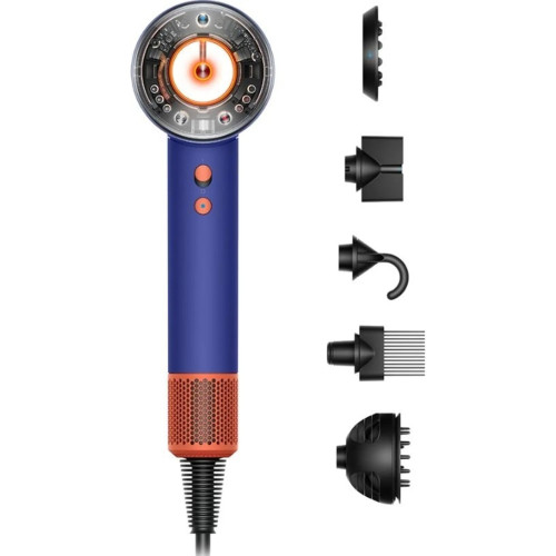 Інтелектуальний фен Dyson Supersonic Nural HD16 у глибокому кольорі Vinca Blue/Topaz з насадками