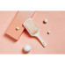 Елітна дерев'яна щітка Pandora’s Rosé Scalp Care Brush L з мідними шпильками для масажу голови