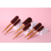 Круглий керамічний брашинг зі щетиною кабана та нейлоном Maka Professional Iron Ceramic Poking Pink Roll 7 діаметр 60 мм