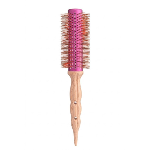 Круглий керамічний брашинг для волосся Maka Professional Iron Ceramic Thorn Pink Roll 6 діаметр 52 мм